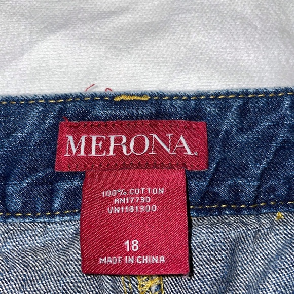 Merona Denim Mini (above the knee) Skirt - Picture 6 of 6